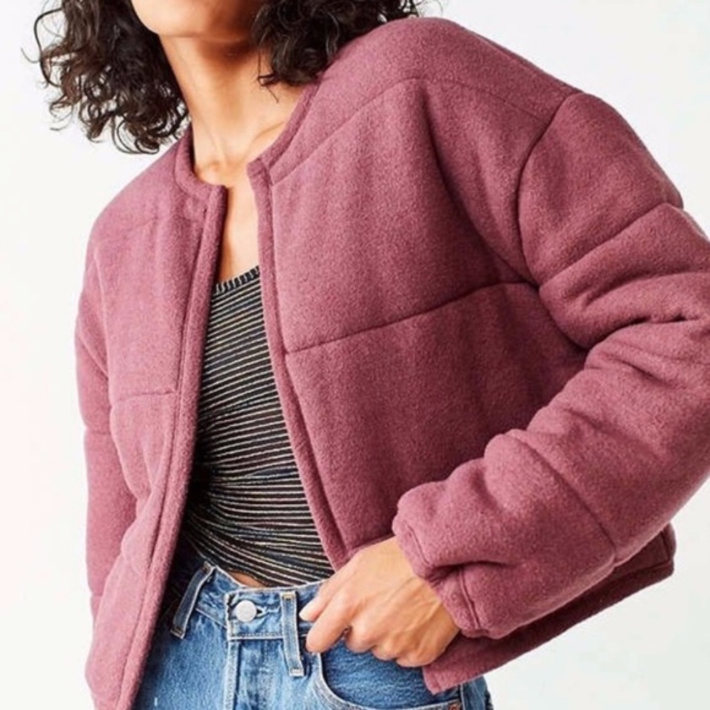 Soft purple puffer jacket